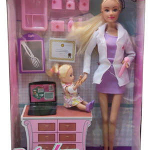 عروسک باربی مفصلی دکتر سونوگرافی دفا لوسی Defa Lucy_اسباب بازی